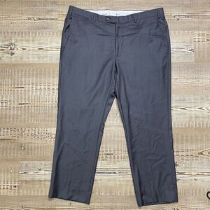 Santorelli Roma Pants Size 42 Charcoal Gray Loro Piana Wool 110 Made In Italy